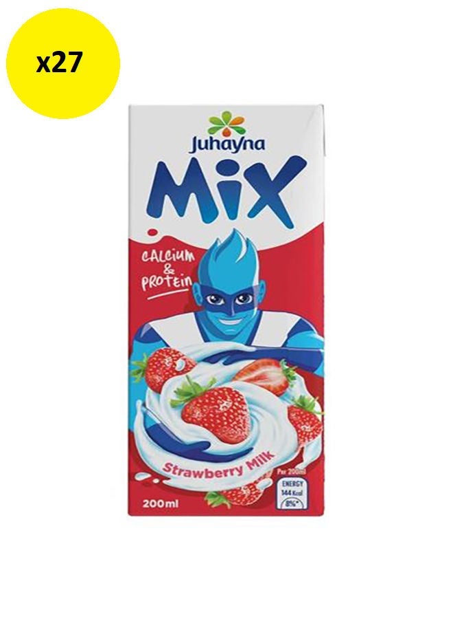 ميكس حليب الفراولة عبوة من 27 قطعة